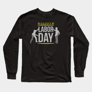 Happy Labor Day, American Flag Labor Day,Military,Patriotic, American Flag Gift, Graphic Tee, Merica, Labor Day Long Sleeve T-Shirt